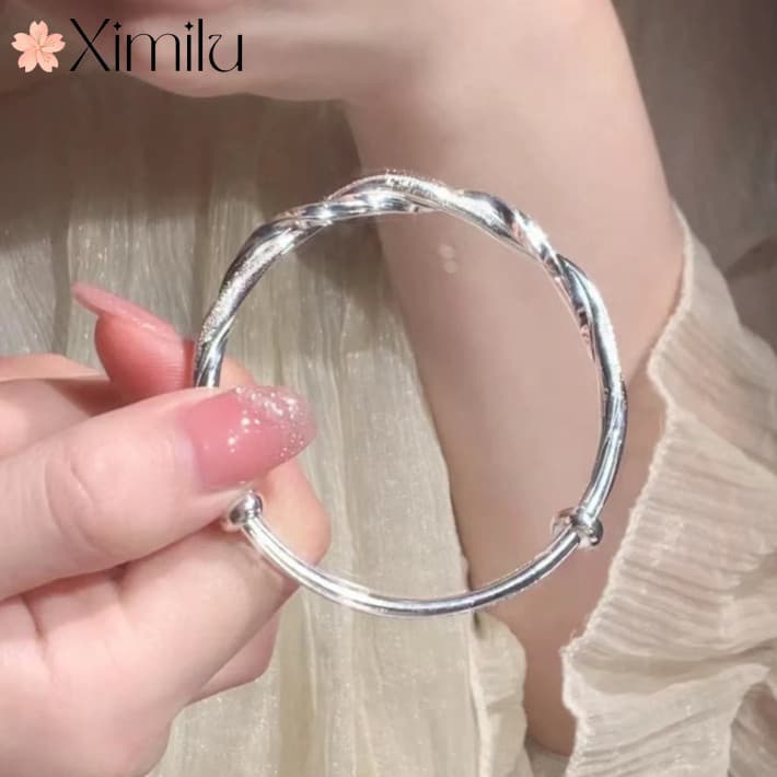 ❤ Único Mobius anel pulseira feminina moda nicho Design High-End simples requintado pulseira jóias requintadas