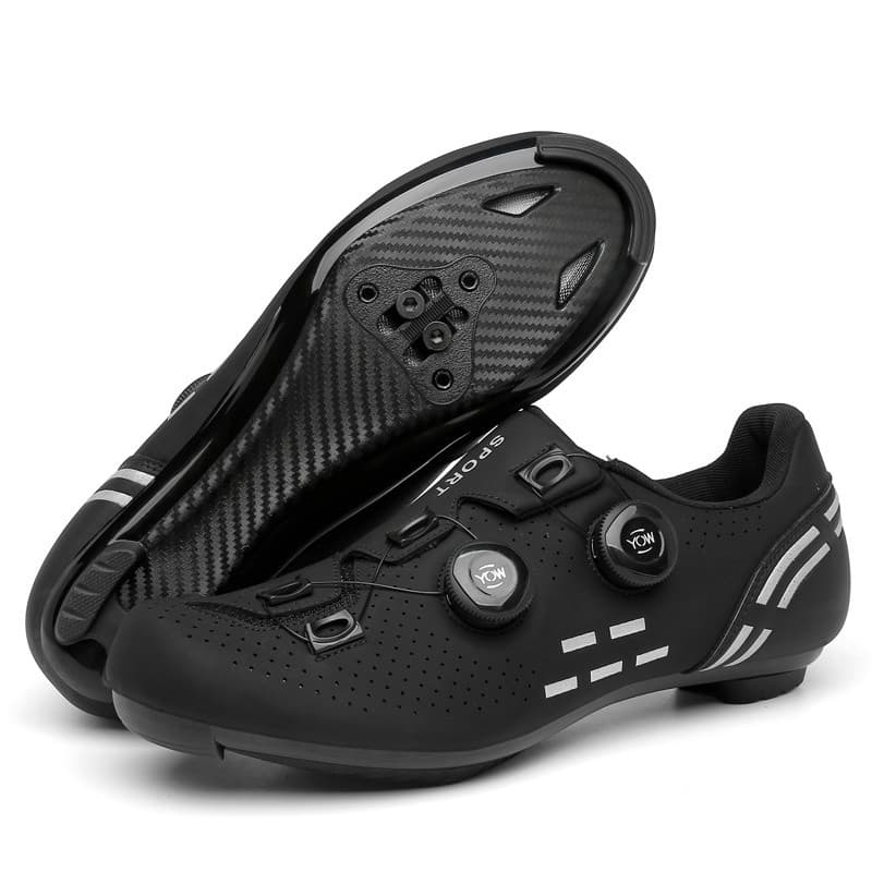 Sapatos De Ciclismo MTB , Masculinos De Velocidade De Bicicleta Fibra De Carbono SPD Com Travamento Automático . ZCWV