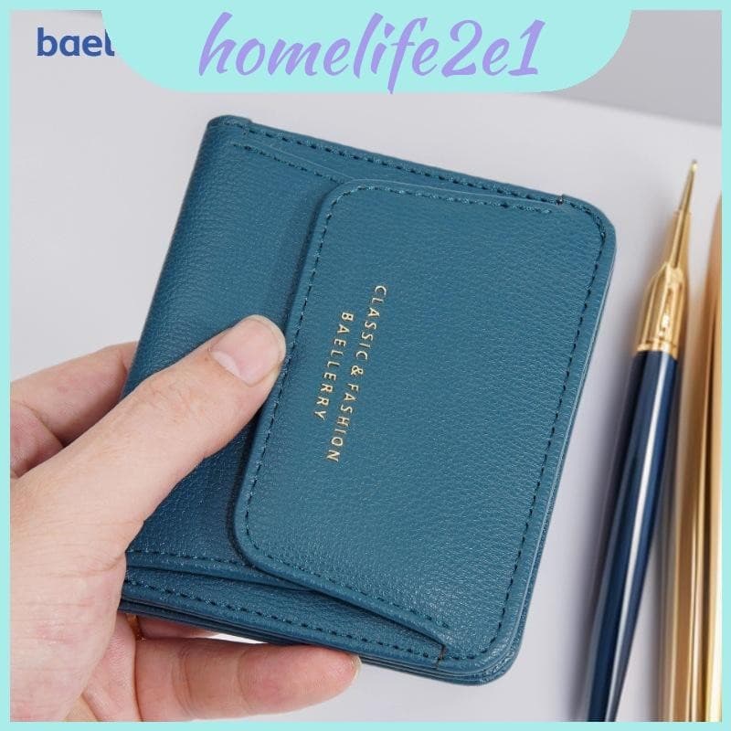 Carteira Feminina Baellerry Slim Estilo Transfronteiriço De Material Pu Com Vários Compartimentos Para Cartões Uso Diári