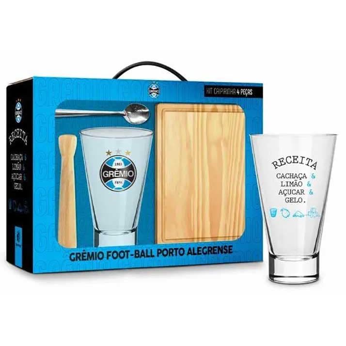Kit Caipirinha c/4 pçs Presente Grêmio Futebol Clube