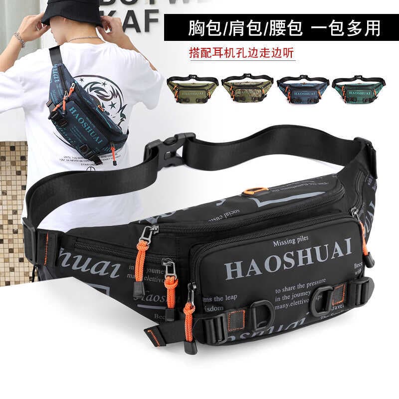 Street Wear Peito Bolsa Homens Bolsa de Cintura de Grande Capacidade Homens Mulheres Multifuncional Ao Ar Livre Bolsa pa