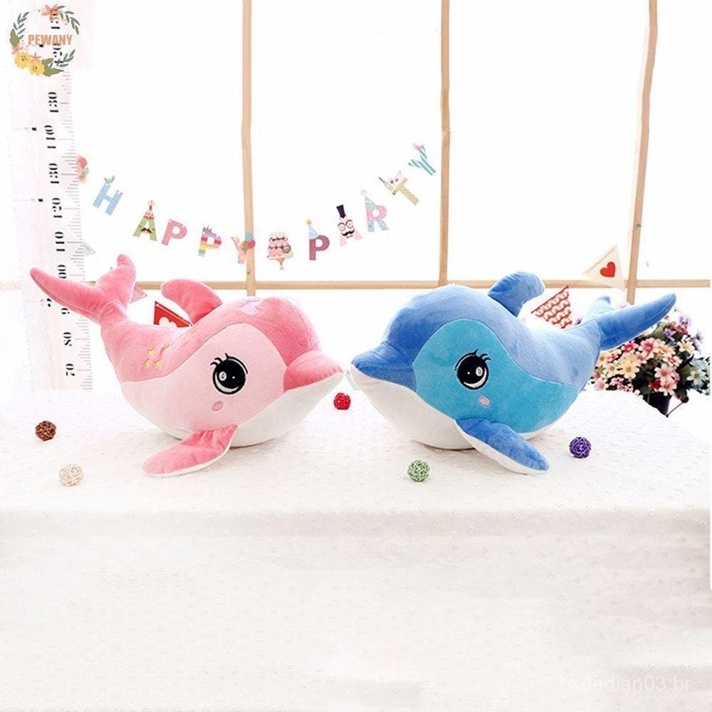 PEEWANY1 Boneco de Animal Simulado, Golfinho de Pelúcia Criativo, Brinquedo de Pelúcia para Crianças, Almofada Macia de