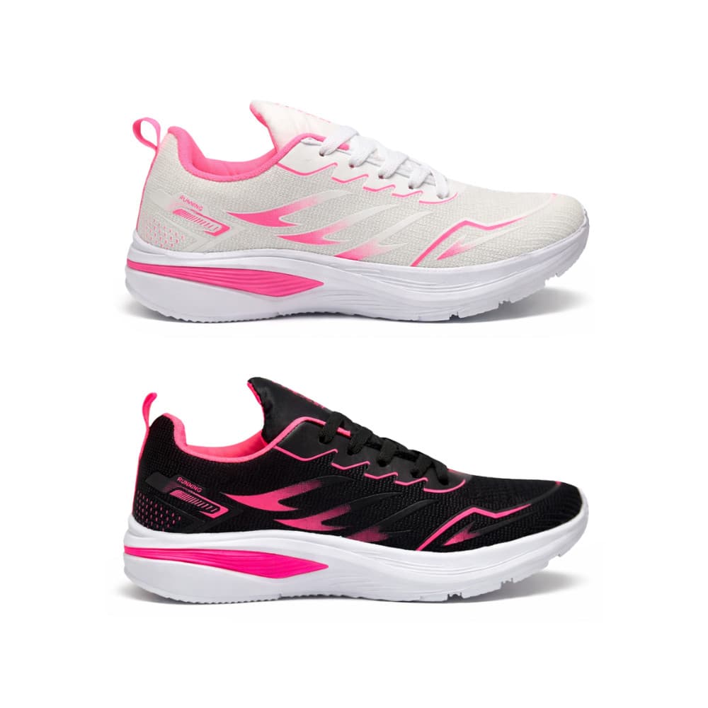 Kit 2 Tênis Esportivo Feminino para Caminhada Ideal para quem gosta de aventura.