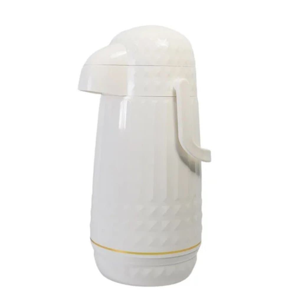 Garrafa Térmica Em Plástico Valentina 1L MB Home Branco