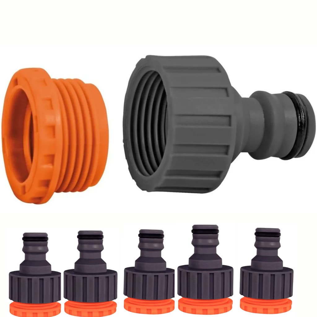 Kit 6  adaptador fêmea  3/4" redução 1/2" Tramontina mangueira jardim