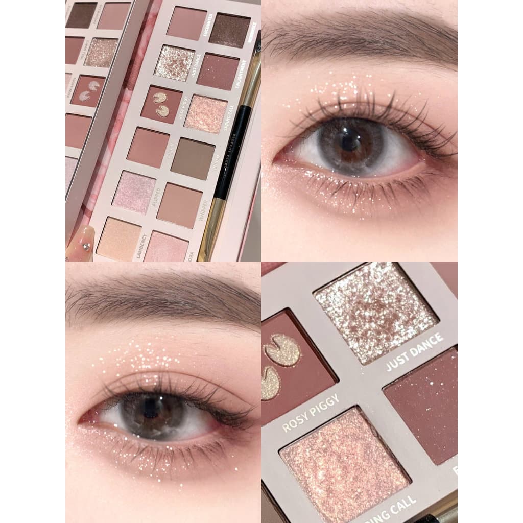 Paleta de sombras de animais de doze cores, diário perfeito, o pequeno príncipe, nome conjunto, areia, raposa, rosa, lei