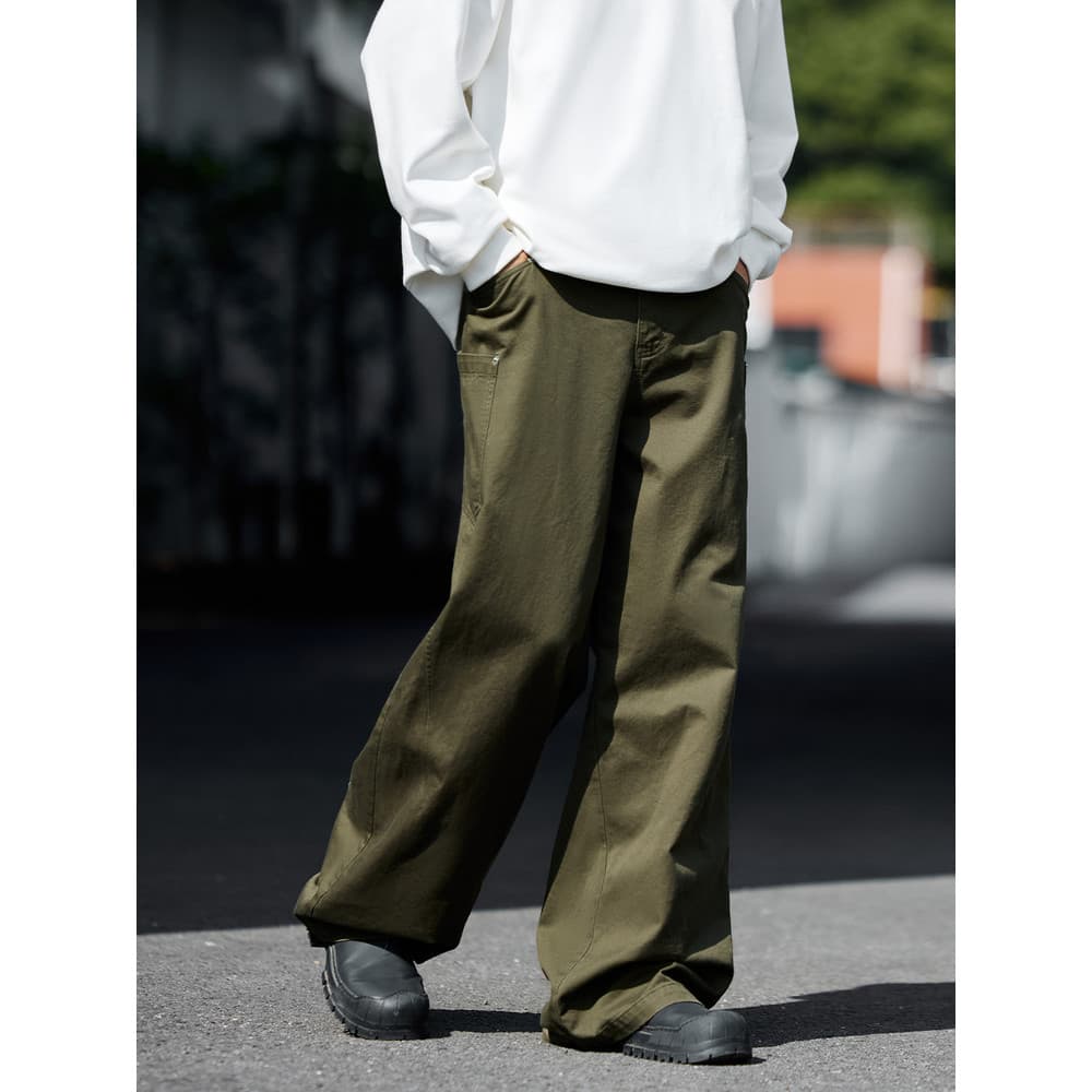 P PSO marca roupas masculinas roupas femininas 275g estilo geral sarja Studs em linha reta solta chão esfregar calças ca