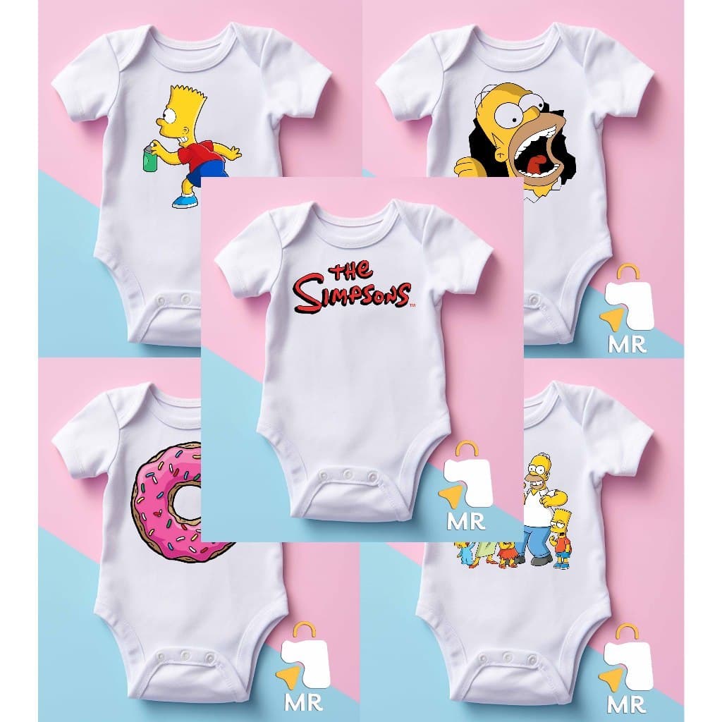 Body infantil SIMPSONS | Presente criativo para Bebê Preço baixo