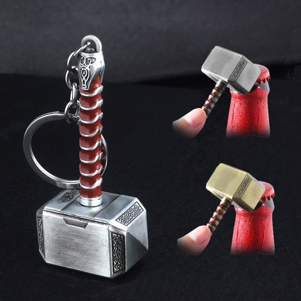 Chaveiro Criativo De Metal Abridor De Garrafas De Martelo Do Thor