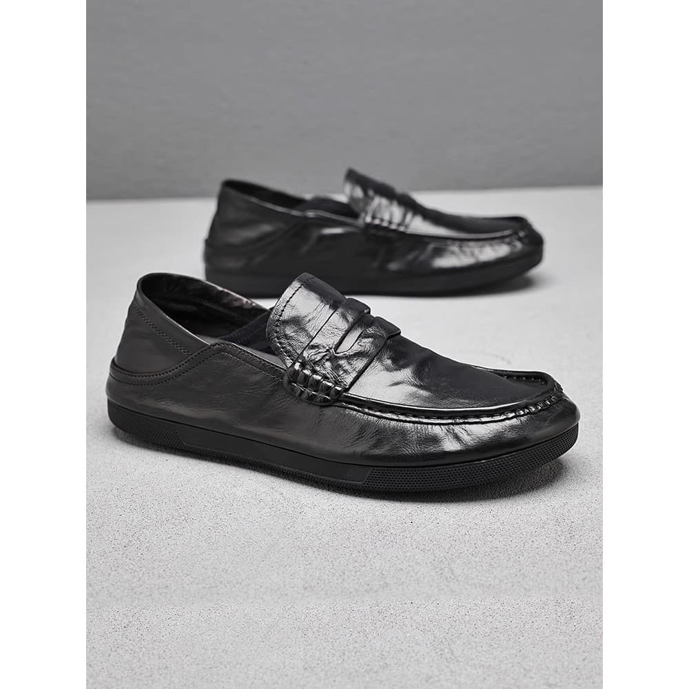 Sapatos de couro masculino verão couro genuíno respirável negócios Formal Wear sapatos masculinos 2026 novo estilo ervil
