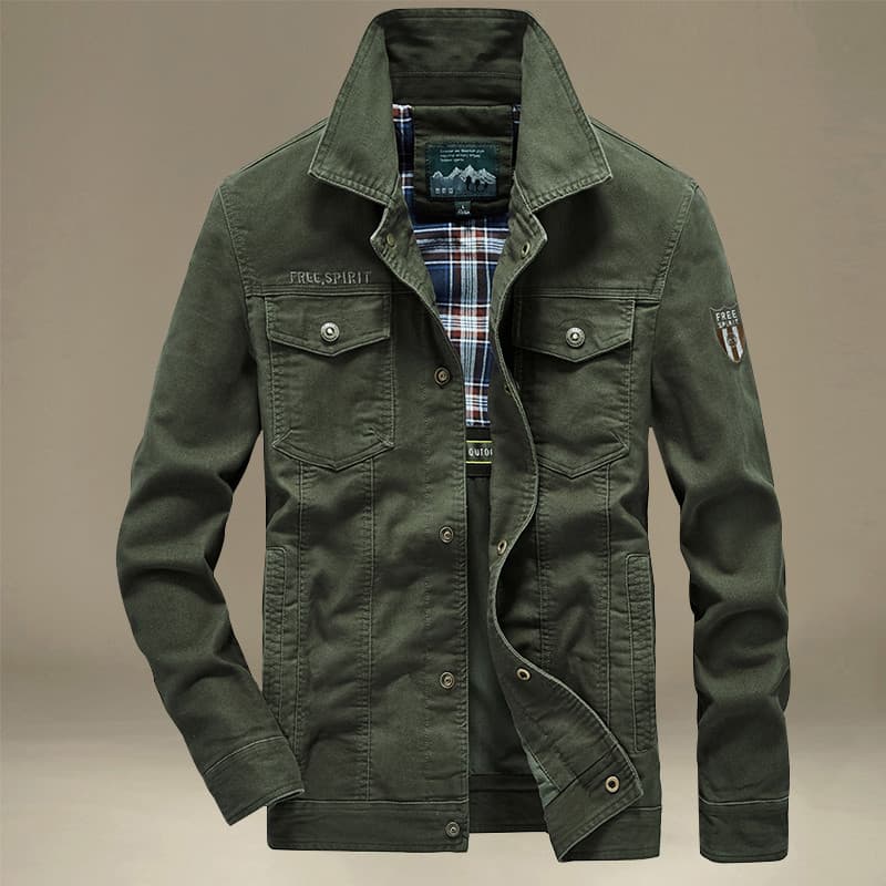 2025 outono novo estilo jaqueta masculina solta algodão puro Multi-saco macacão topos jaquetas de berinjela tamanho gran