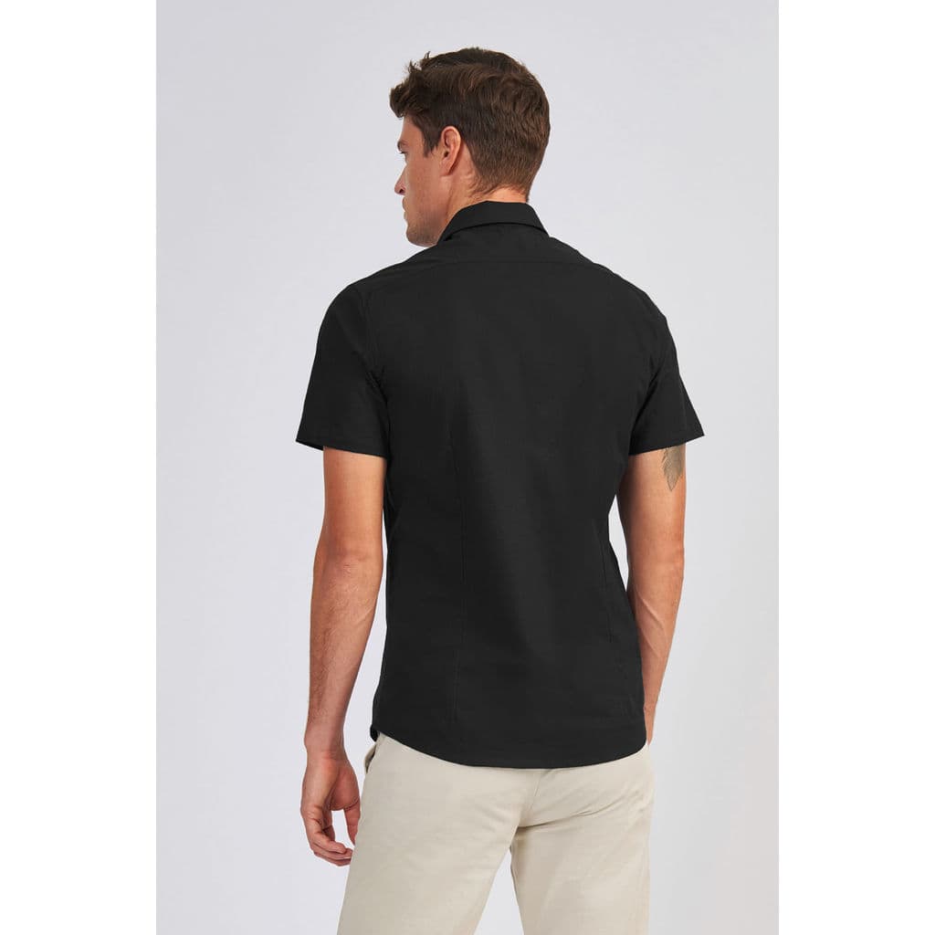 Camisa Manga Curta Classic Basic Masculina Acostamento