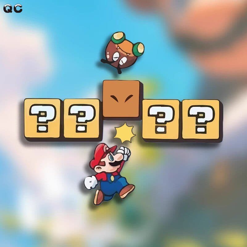 [V-KOL] Super Mario Criativo Dos Desenhos Animados Adesivo Mario Scratch Adesivo de Carro Pára-brisa Traseiro Corpo Triâ