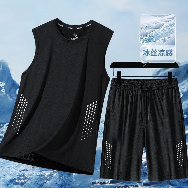 Legal esportes masculino camisa de basquete de secagem rápida colete Shorts ginásio correndo masculino um