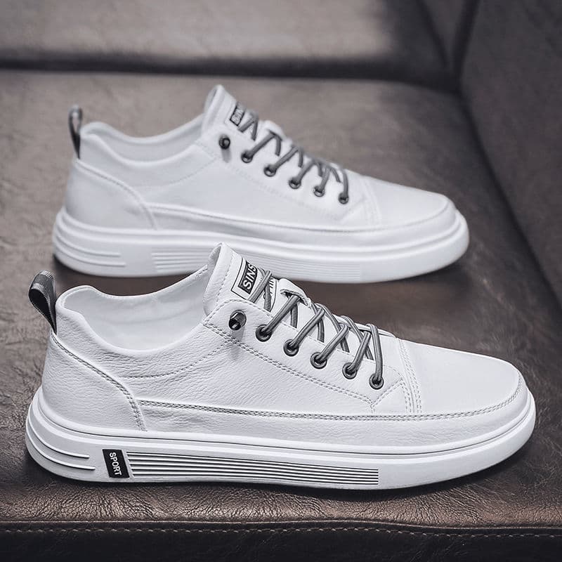 2026 Novo estilo sapatos masculinos primavera respirável sapatos casuais masculinos All-Match sola grossa baixo-Top sola