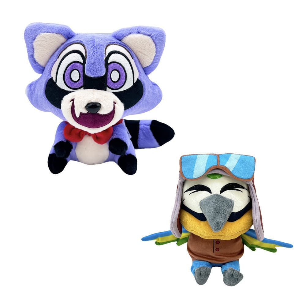 Jogo Indigo Park Little Raccoon Rambly Plush Bonecas De Pelúcia Para Crianças Decoração De Casa Brinquedos Recheados