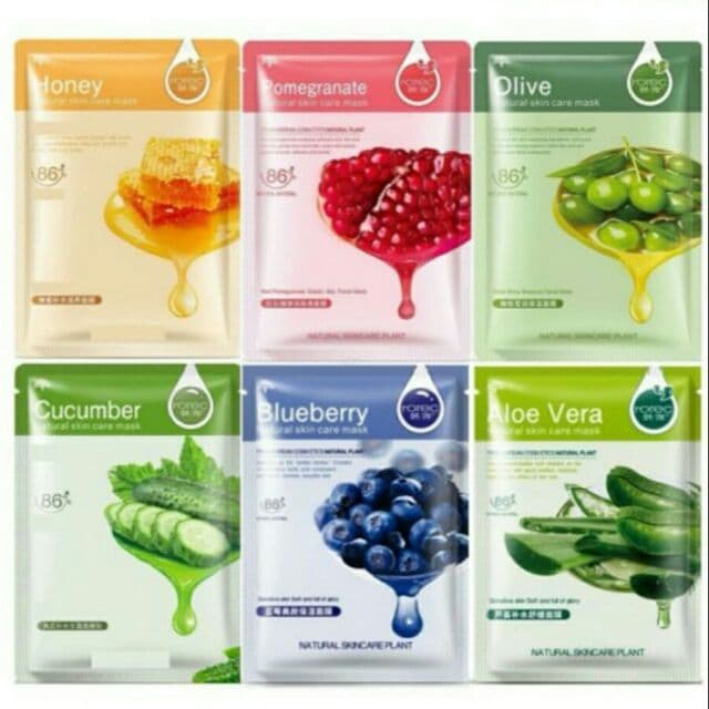 Máscara Facial Hchana Bioaqua Rorec Para Hidratação E Nutrição Profunda
