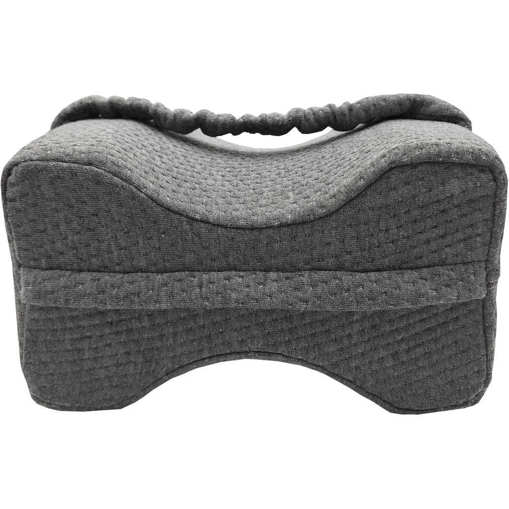 Replacement Pillowcase Pillow Cover with Fixed Elastic Strap for Knee Pillow-Cover ONLY (Grey)