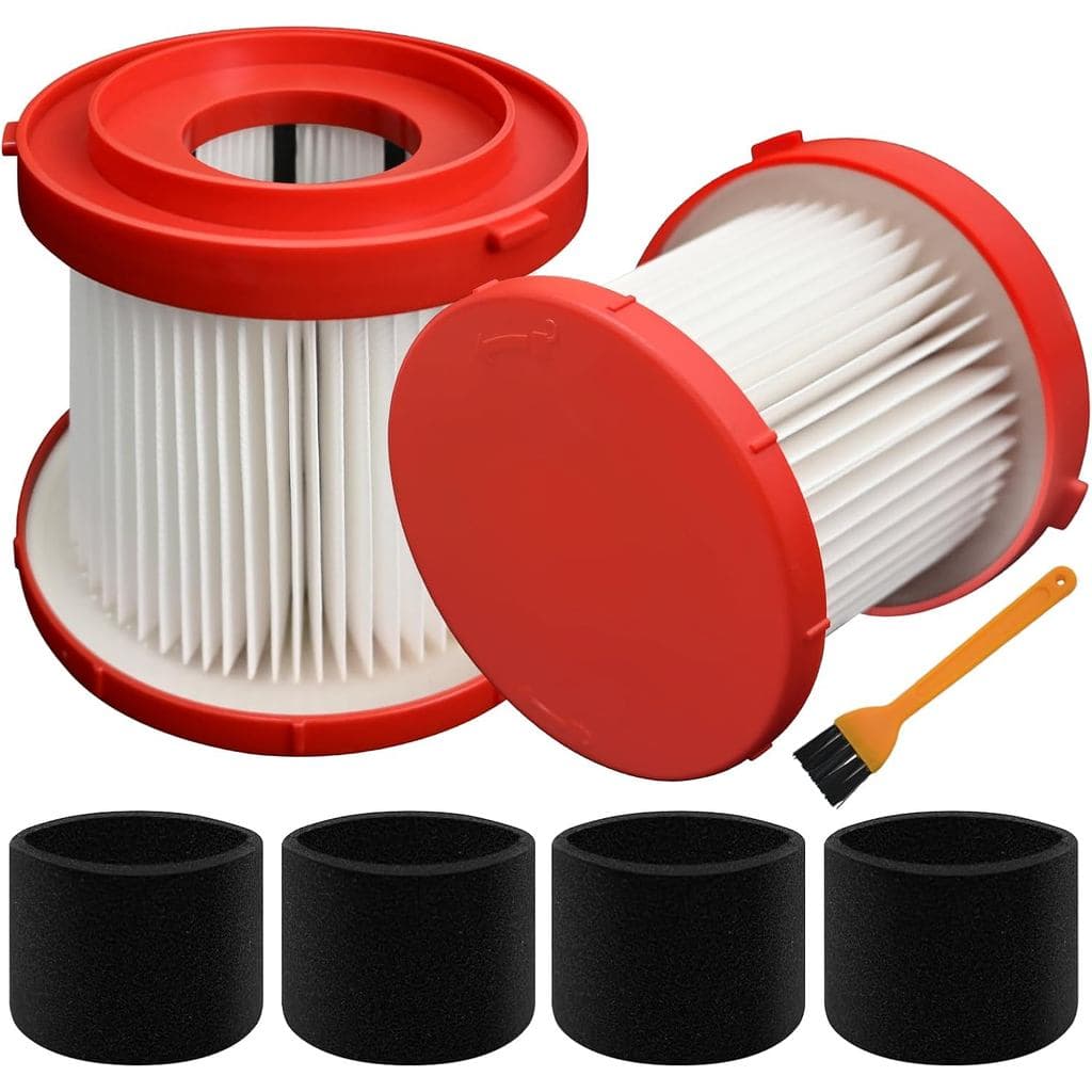 2 Pack 49-90-1900 Wet Dry Vacuum HEPA Filter Replacement Compatible with Milwaukee Vacuum Cordless M18 Fuel Filter 0780-