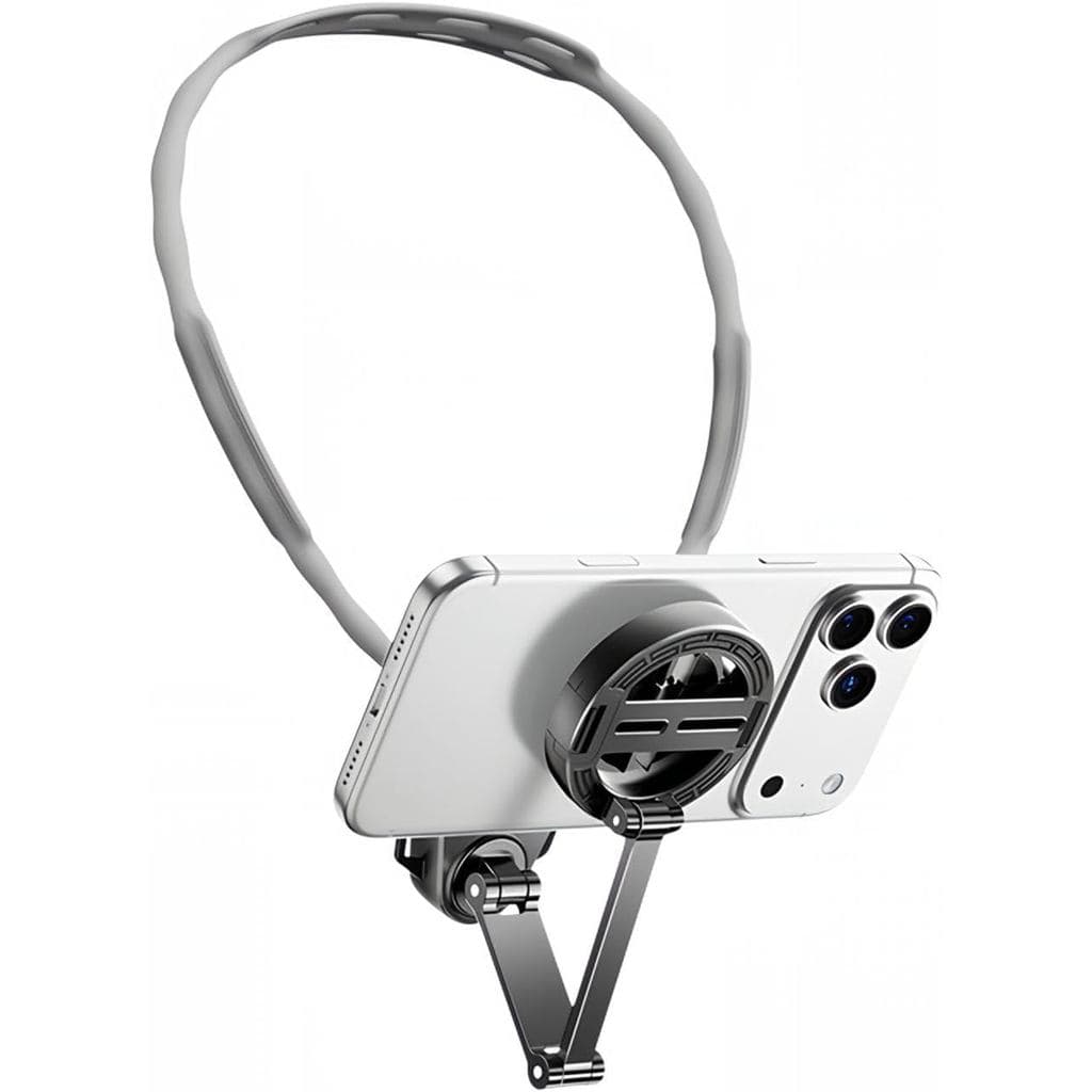 Suporte Para Telefone No Pescoço , Magnético 2 Em 1 De Com Clipe , Gravação Estabilizada Viva-Voz , Ideal Vlogging , Tra