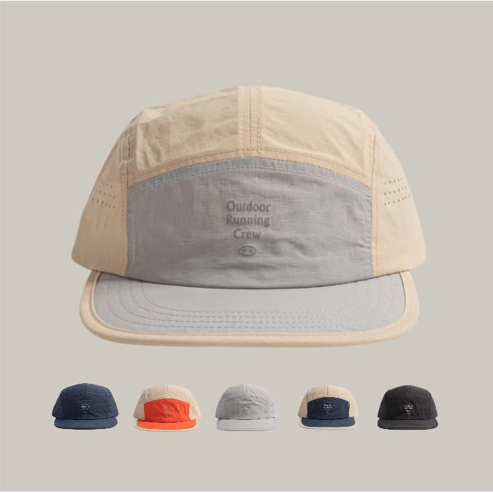 Boné Masculino Five Panel Aba Curta Malha Bordado Nylon Moda Corrida Ciclismo Verão Praia Chapéu