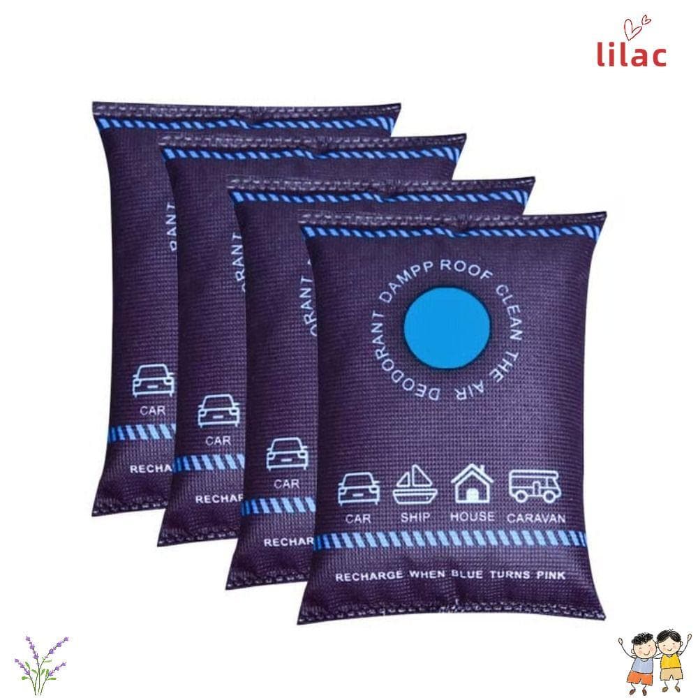 Absorvedor De Umidade LILAC , Saco Desumidificador De Carro Reutilizável Para Prevenção De Condensação , Gel De Sílica 1