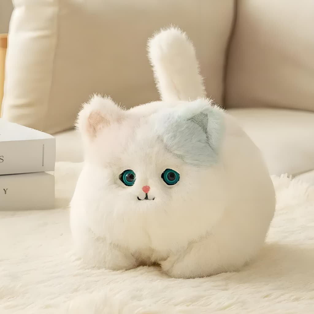 Brinquedo De Cabelo Aprendizagem Língua Bonecas Abraço Pelúcia Animal Acalmar Simulação Bonito Gato