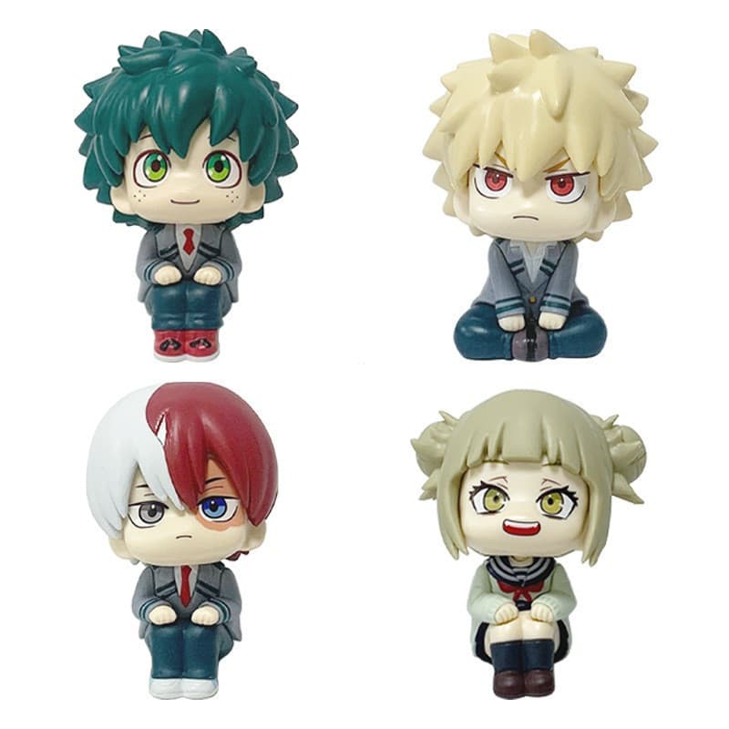 1 Peça 10cm Anime My Hero Academia Personagem Versão Q Postura Sentada Bakugou Katsuki Midoriya Izuku Personagem F5NA
