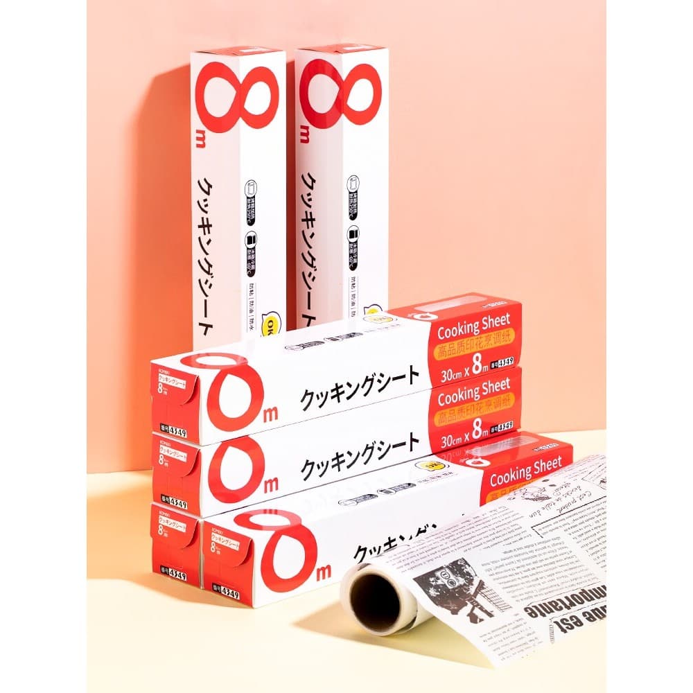 Papel de cozinha japonês doméstico impresso papel de embrulho de alimentos dupla face papel de óleo de Silicone papel de