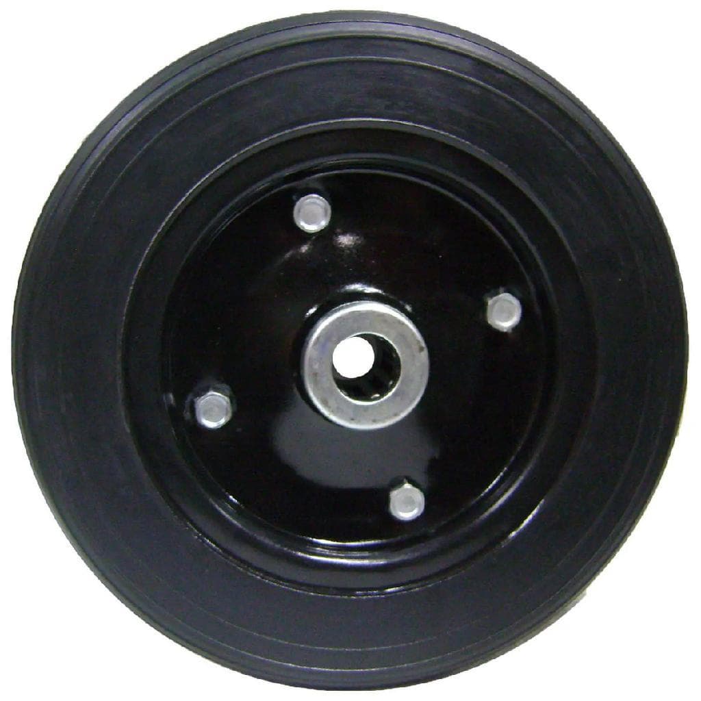 Roda Estampada 10 Pneu Maciço P/ Carrinho Armazém, Carga