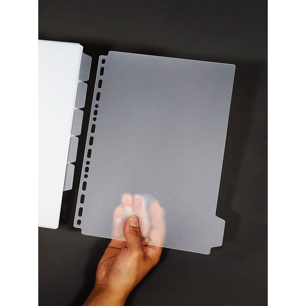 Pasta de papel de classificação de folhas soltas, arquivo de dados A4, cartão de índice de classificação fosco B5A5, pla
