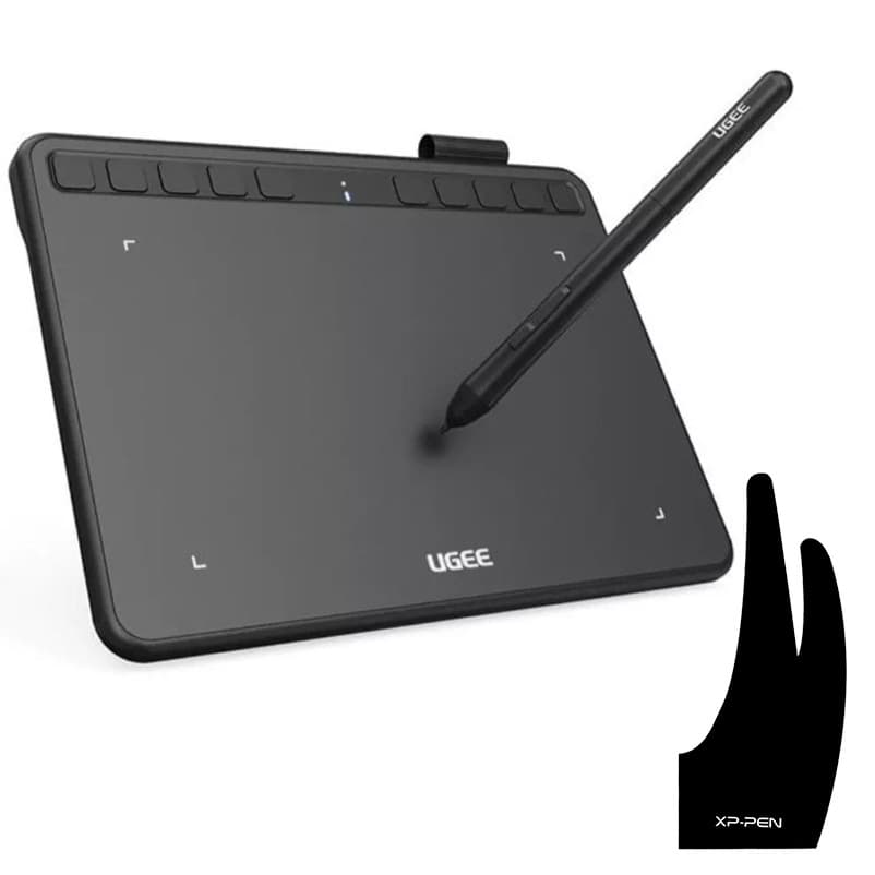 Mesa Digitalizadora Com Tela Ugee S640 Caneta Tablet  Desenho Original Caderno Digital Tablet
