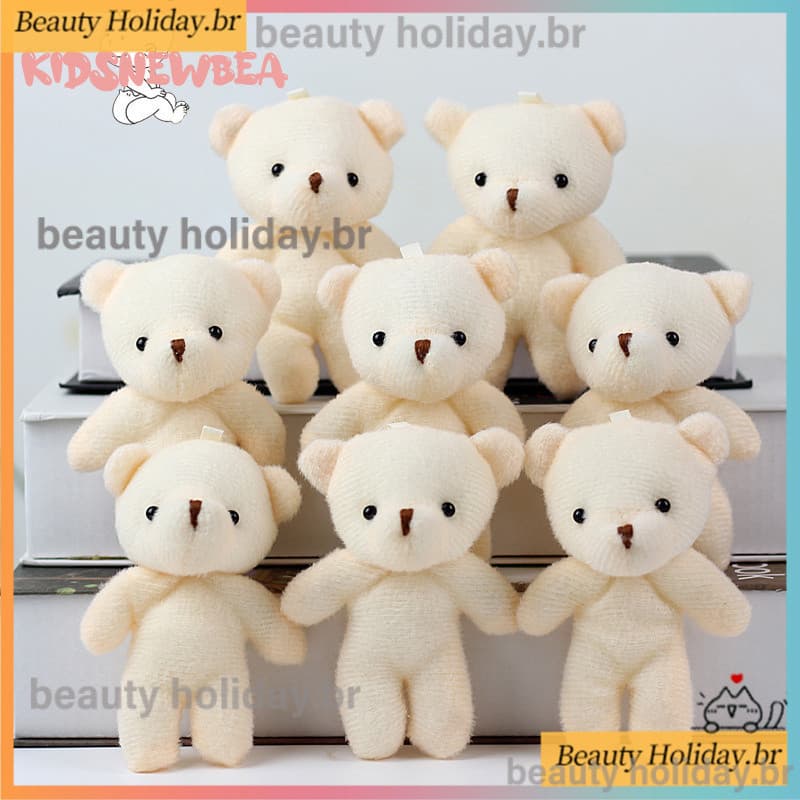 12PCS KidsNewbea laço de pelúcia urso de pelúcia pingente de brinquedo/macio urso de pelúcia boneca/boneca das crianças