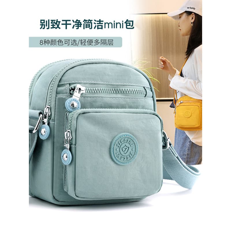 Bolsa de lona feminina crossbody 2024 novo estilo moda tendência crossbody Mini pequeno saco de um ombro inverno Oxford