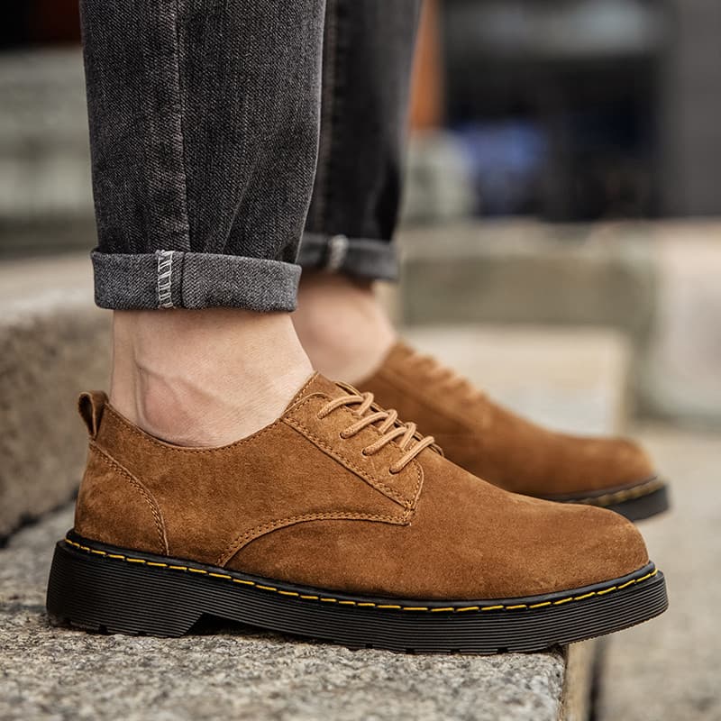 Martin sapatos masculinos de couro genuíno outono inverno sapatos masculinos na moda sapatos de cano baixo All-Match mar