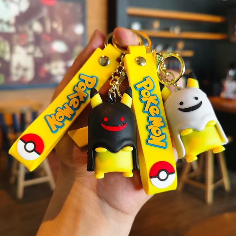 Chaveiro Pokémon Pikachu com Pingente de Halloween, Presente de Feriado