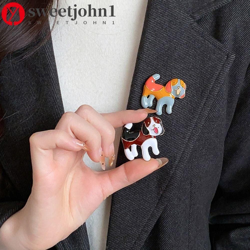 SWEETJOHN1 Broche De Cachorro Fofo , Animal De Óleo De Gotejamento De Personalidade Kawaii , Alfinetes De Lapela De Anim
