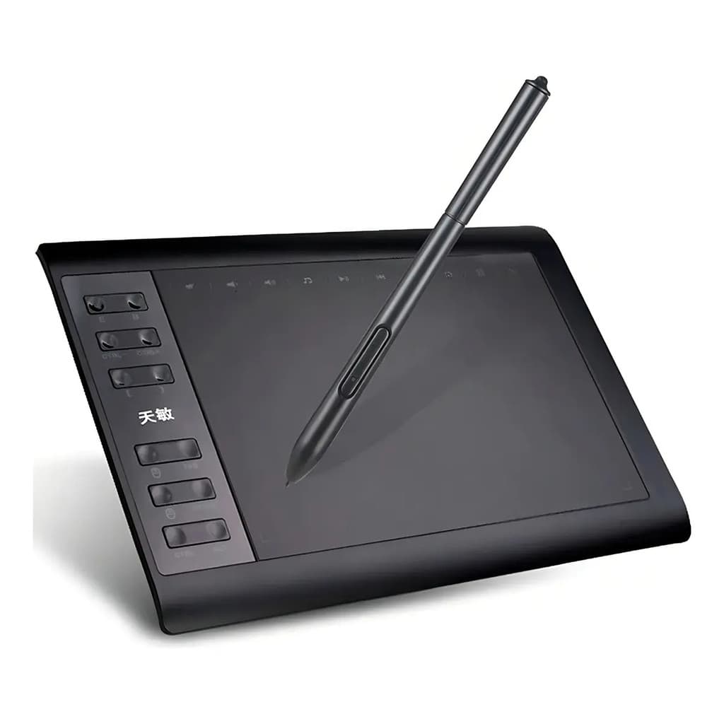 Mesa Digitalizadora 10moons 1060Plus Multi-touch Com Tela 8192 Níveis