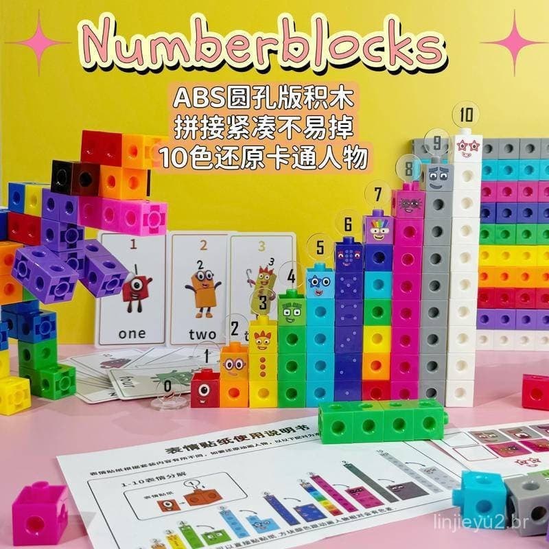 Brinquedo de Blocos de Construção Digital de Desenho Animado