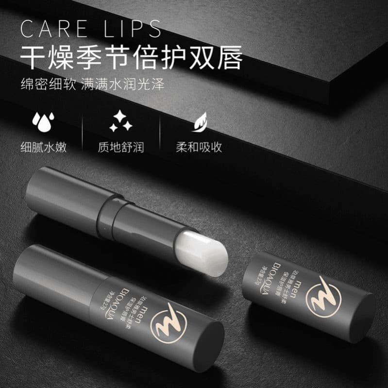 Bálsamo labial duplo masculino, cuidados suaves, hidratante, quatro estações, produtos de cuidados com a pele, hidratant