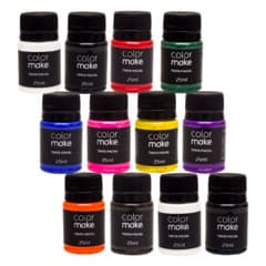 kit com 10 Tintas liquidas 35ml Colormake Todas as cores perfeita para maquiagem artistica , festa ,carnaval e halloween