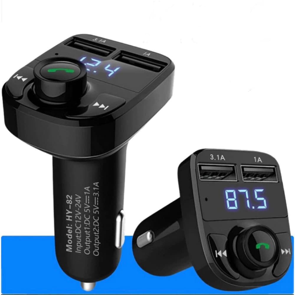 Carregador de Carro Transmissor FM Bluetooth Rádio Mp3 para Carro
