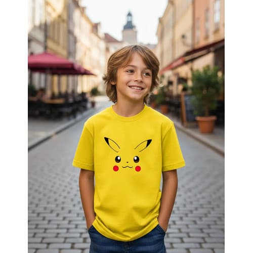 Camiseta Pokémon Pikachu  Infaltil Kids Meninos Menino 100% Algodão Malha 30.1 Qualidade Premium Envio Rápido Seguro