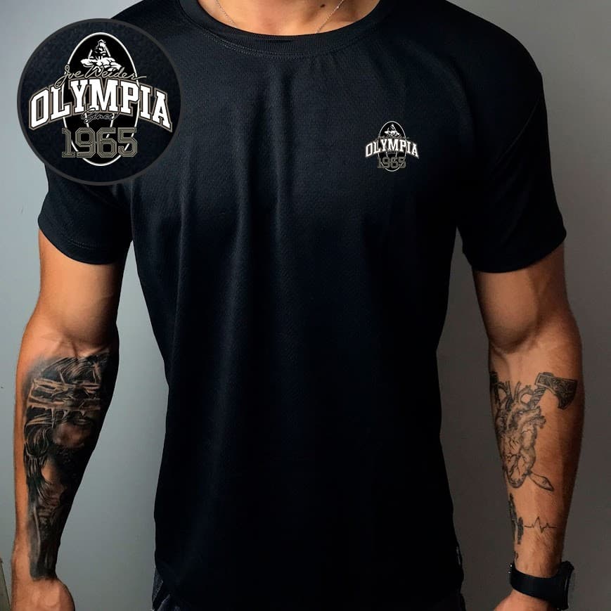 Camisa Dry Fit  Masculina - Modelo OLYMPIA 01 Academia, Corrida, CrossFit, Ideal Para Treinos Intensos, tecido leve