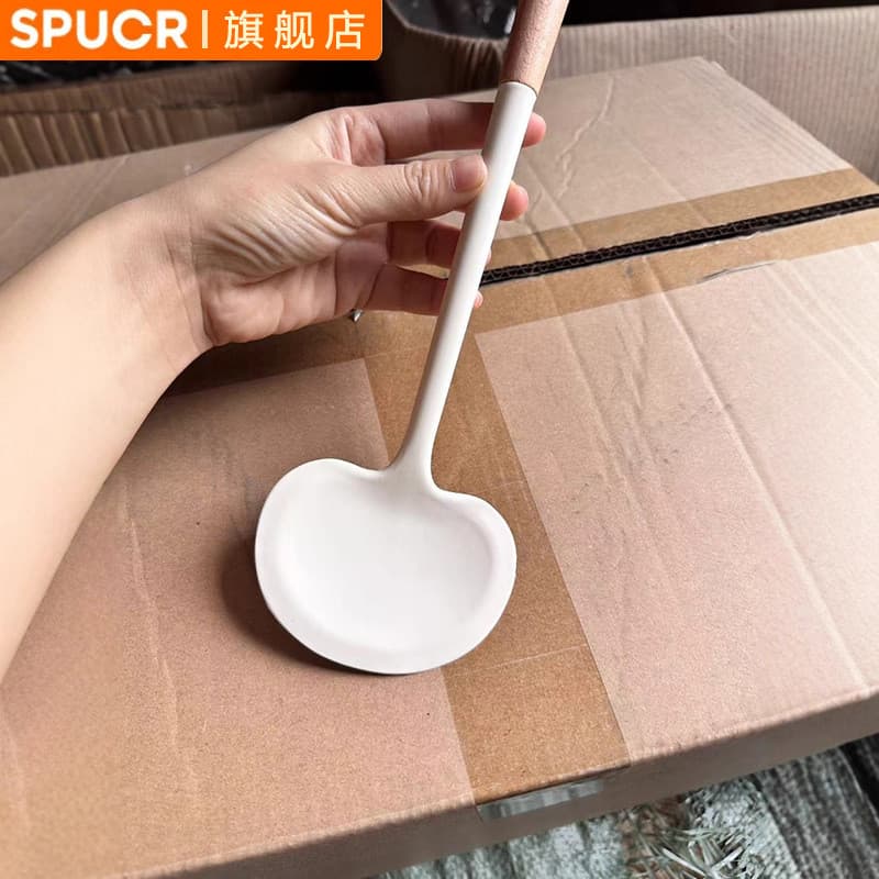 Espátula de Silicone japonesa de qualidade alimentar, espátula de cogumelo, panela antiaderente, resistente a altas temp