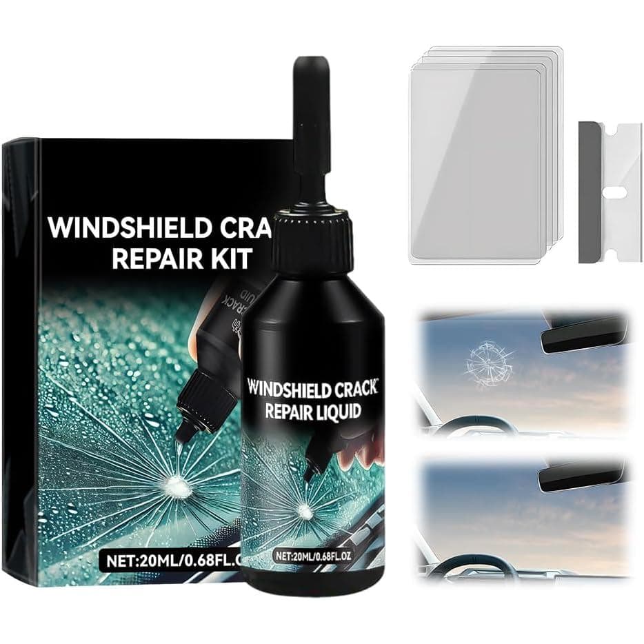 Kit de reparo de arranhões para para-brisa YAUNJI, modelo 2026, kit premium para reparo de rachaduras em para-brisa, ade