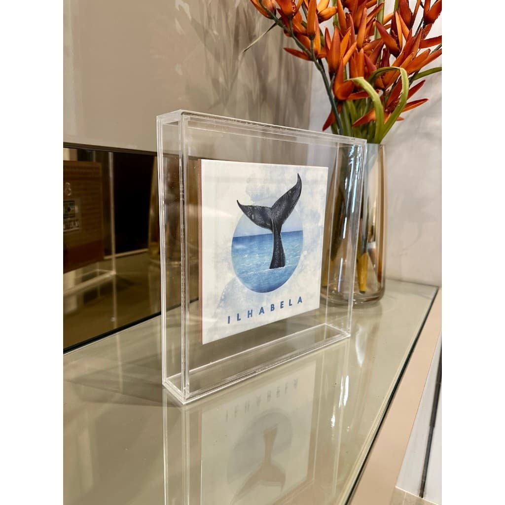 Moldura Caixa em Acrílico Transparente de Mesa ou Parede Arte Porta Maternidade Objetos Decorativos