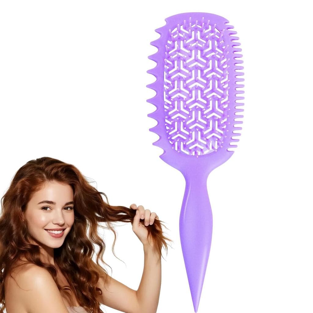 Presentes para Amantes de Cabelos Cacheados - Escova Desembaraçadora para Cabelos Molhados e Secos para Mulheres - Escov