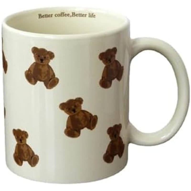 Bonito Vintage Dos Desenhos Animados Urso Canecas De Cerâmica Caneca De Café Copo De Água 350ml/12oz Engraçado Novidade