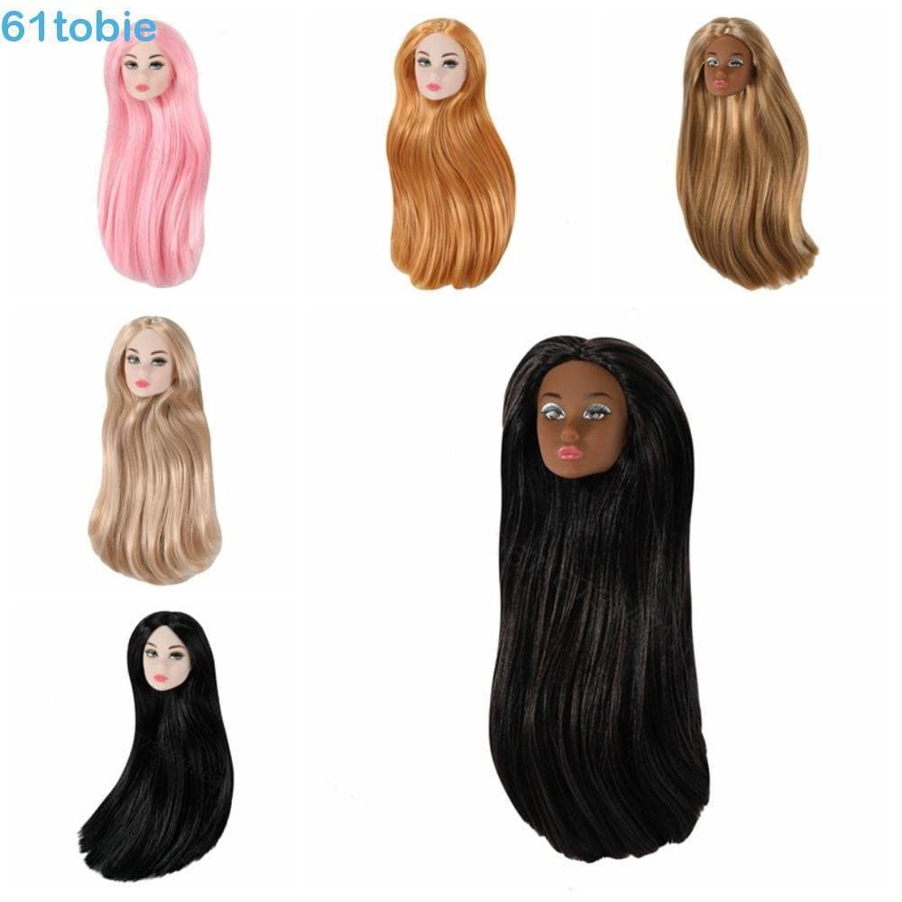Cabeça De Boneca TOBIE 1/6 , Europeia Com Supermodelo De Maquiagem , Branca/normal/chocolate De 30 Cm